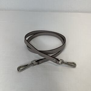 Coach Tan Pebble Leather Strap Replacement x Crossbody Bag, silver tone hardware